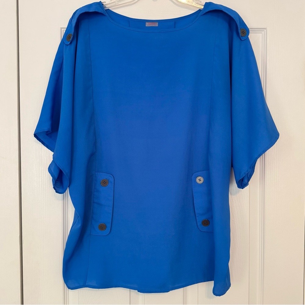 EUC Echo Blue Tunic Top L